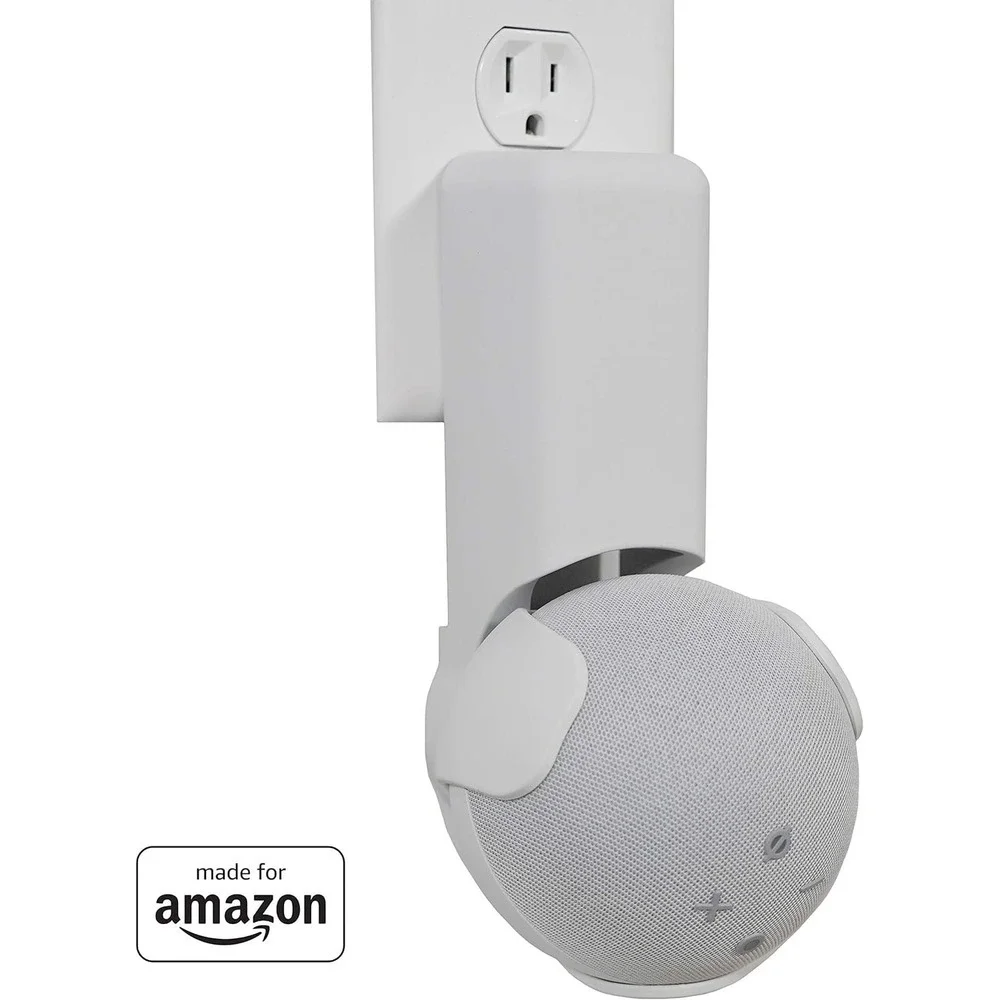 Wall Hangar Amazon Echo Dot (4th generation) Wall Outlet‎ Hanger White